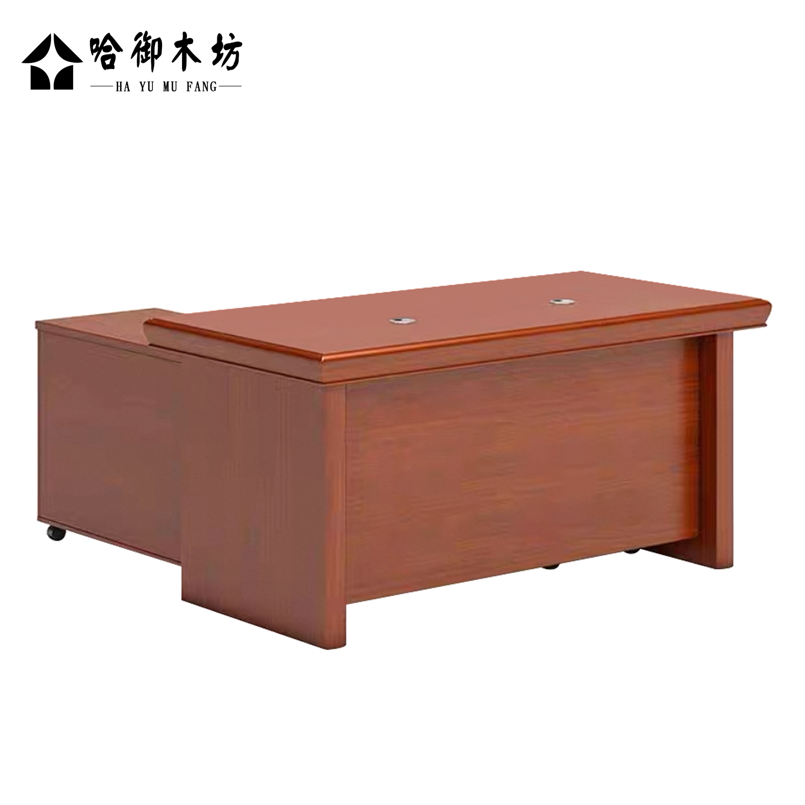 哈御木坊可定制办公桌带副柜HYMF-BG117/套高清大图