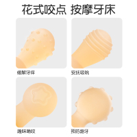 兔子牙胶婴儿磨牙棒宝宝咬胶4六个月硅胶口欲期玩具防吃手