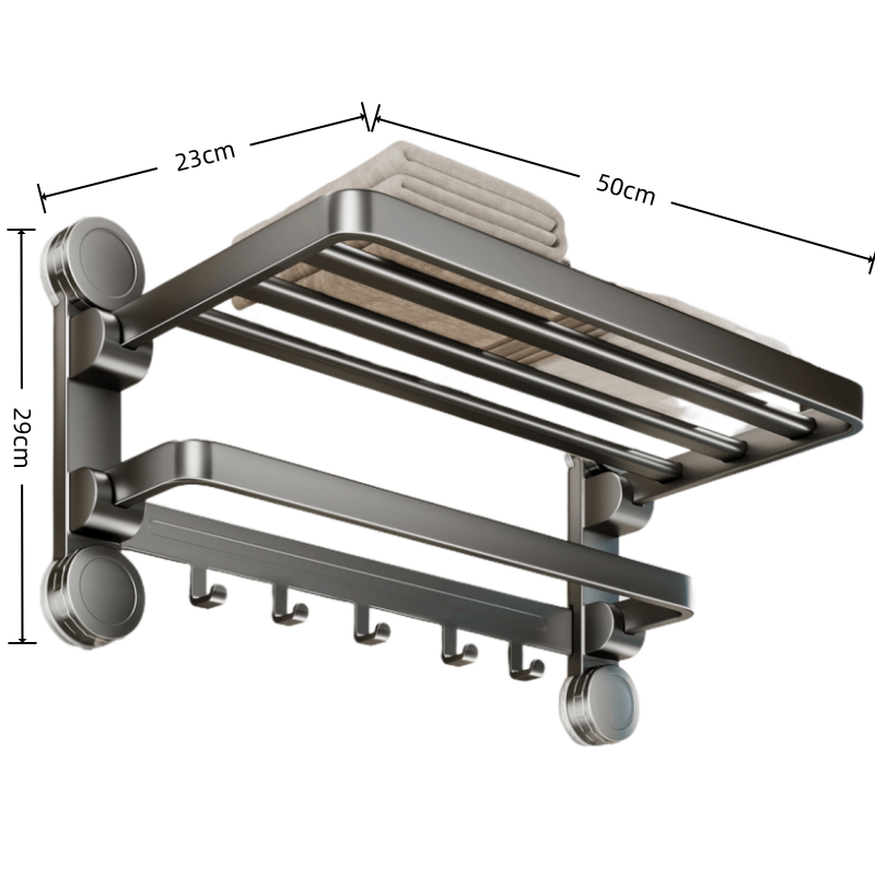鑫木樽浴室置物架双层50cm个高清大图