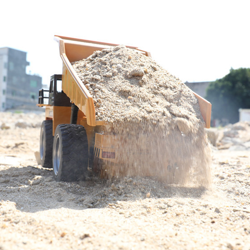 汇纳遥控挖掘机玩具模型儿童电动挖土机推土男孩车模型