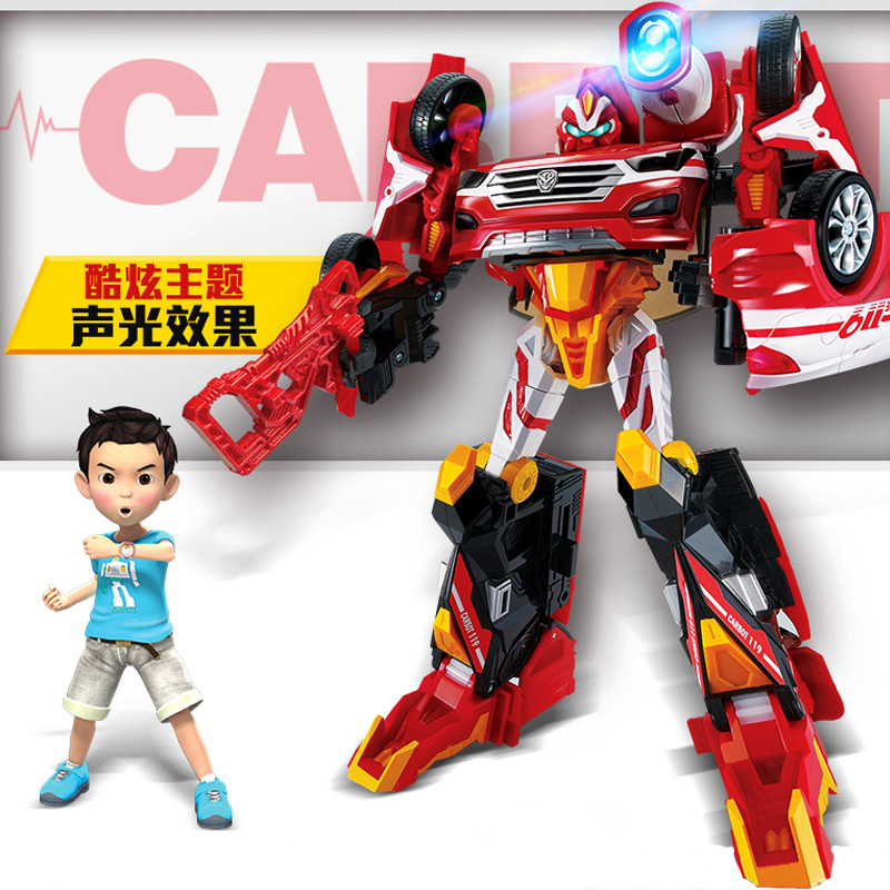 车手咔伽咖宝车神玩具男蛋神合体变形机器人金刚汽车大巴巨人四种形态
