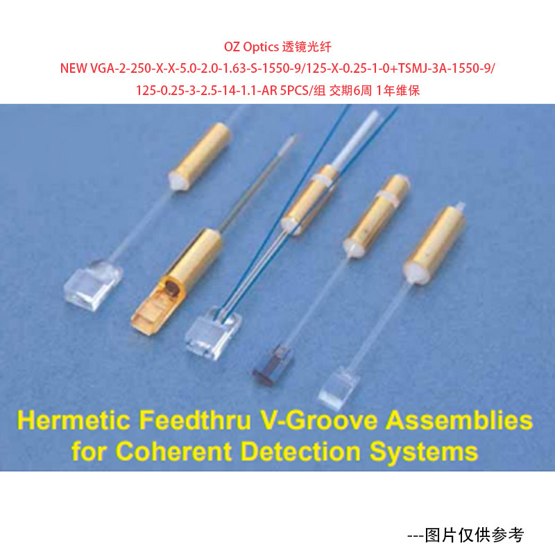 OZ Optics 透镜光纤 5PCS/组 交期6周 1年维保