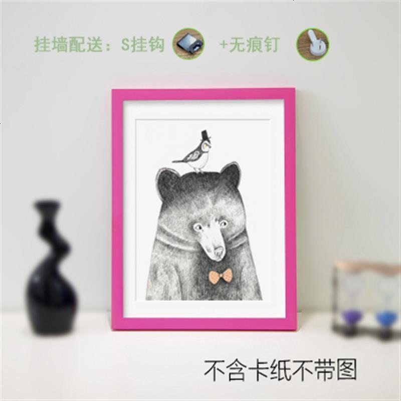 镜框影楼画框电梯装裱任意油画营业执照卡纸海报现代框框白色相框家居证书画框广告海报