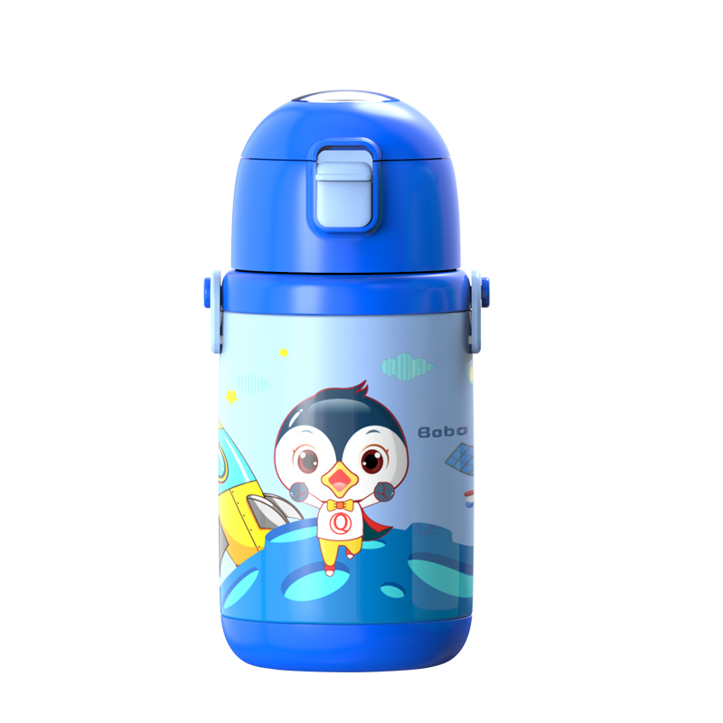 Clouddrink音乐保温杯吸管水壶儿童智能水杯学饮杯幼儿园水杯400ml大容量持久保温饮水记录提醒游戏互动儿童保温杯