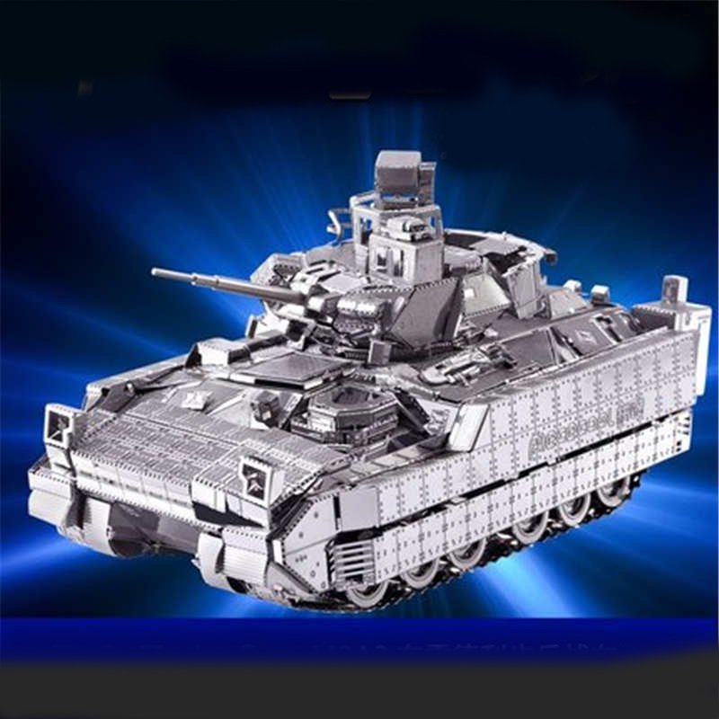 拼酷布雷德利步兵战车3d立体拼图银