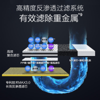 A.O.史密斯（A.O.Smith）净水器厨下式家用直饮2000M高水效 2L大流量 反渗透集成水路净水机