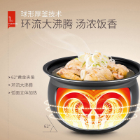 苏泊尔（SUPOR） 电压力锅全智能 球釜双胆 5L高压锅电饭煲家用