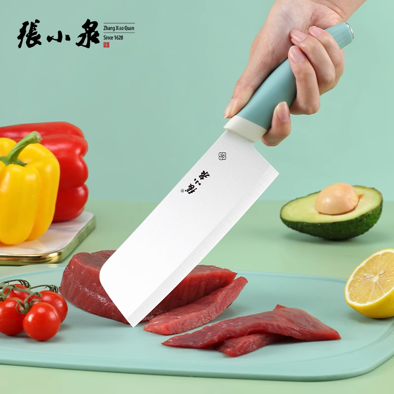 张小泉陶瓷菜刀加厚免磨家用宝宝辅食专用刀具女士切片切肉刀8138