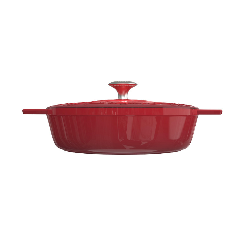 宝玑 琅彩系列海鲜珐琅铸铁锅经典红 28cm BGA2601