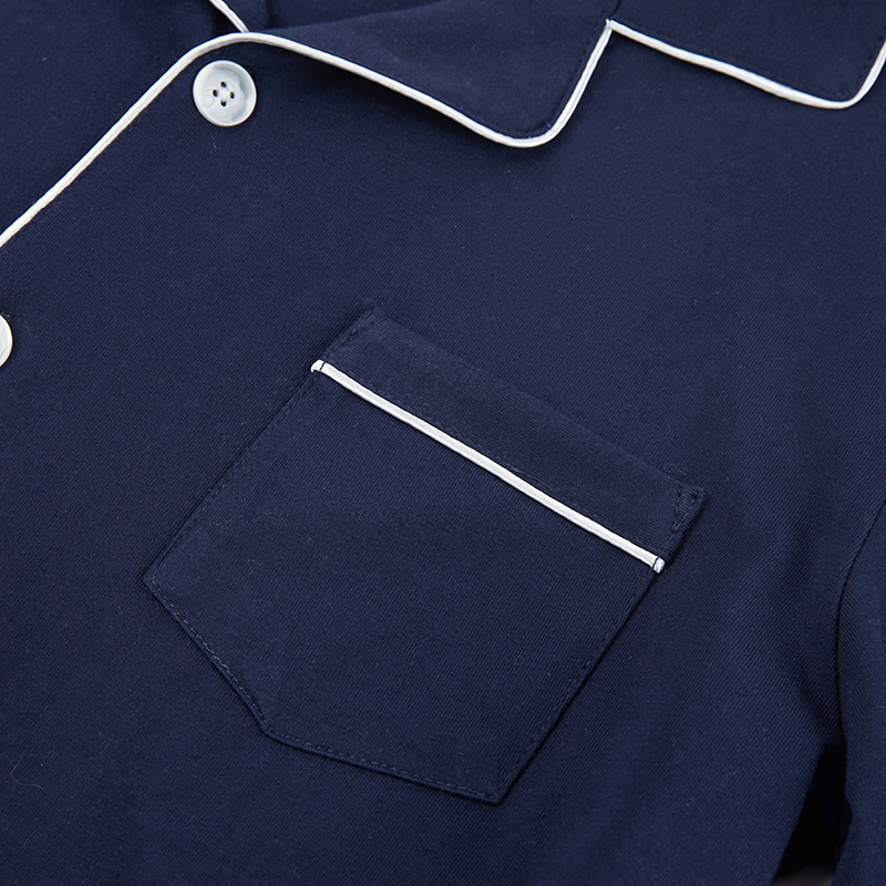 睡衣男春秋纯棉长袖单上衣宽松居家休闲大码男士春季薄款家居服