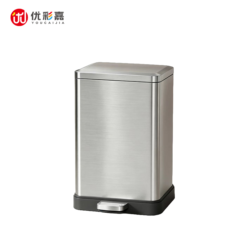 优彩嘉 不锈钢脚踏垃圾桶 20L LJT17 个高清大图