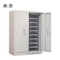 湘渭文件柜抽屉式票据多层分类箱档案柜合同资料架烘焙收纳样品柜带门18抽柜