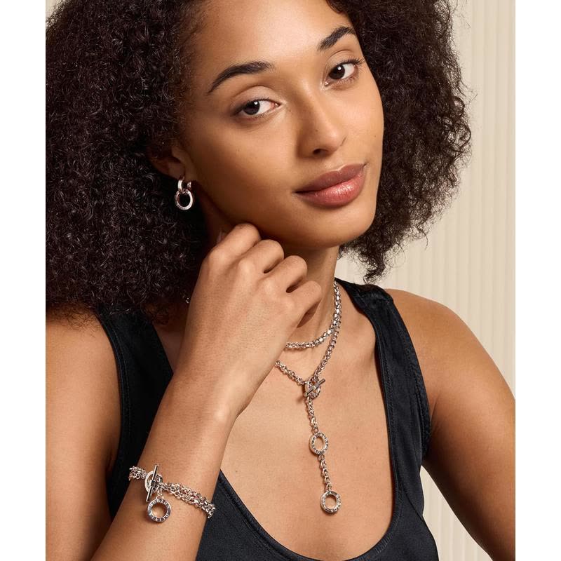 Emporio Armani双层蜂巢项链优雅易搭不锈钢女式简约百搭饰品图片