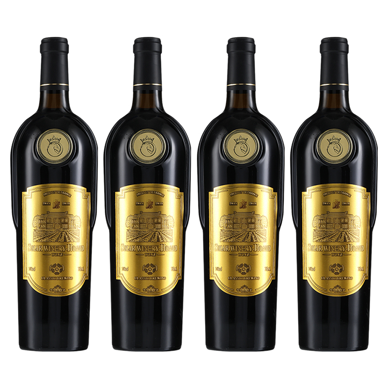 法国红酒歌雅伦酒庄窖藏干红葡萄酒14度750ml四瓶整箱装