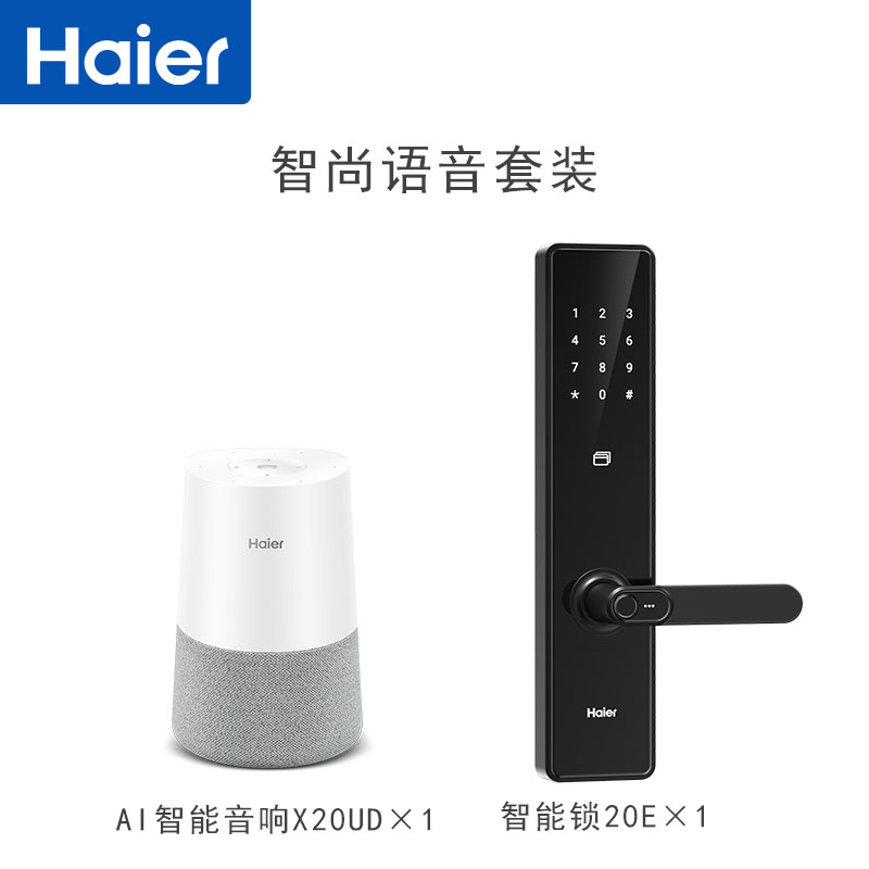 【全国免费安装】海尔（Haier）智能锁指纹锁电子密码锁家用防盗门刷卡锁防小黑盒十大品牌智能门锁