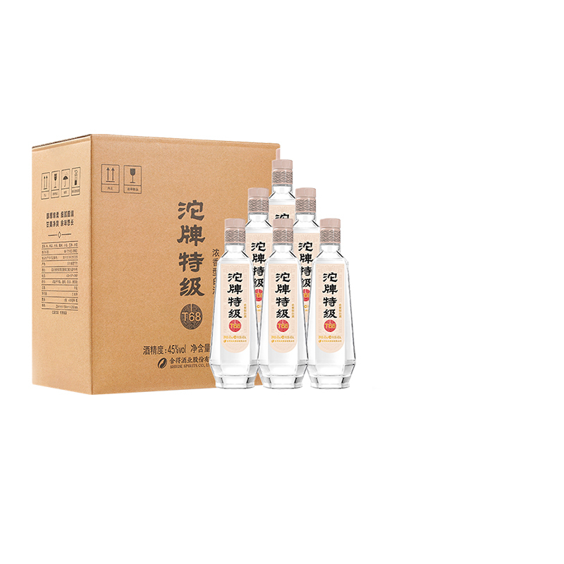 沱牌(TUOPAI)沱牌特级T68酒 45度480ml*6瓶整箱装浓香型白酒