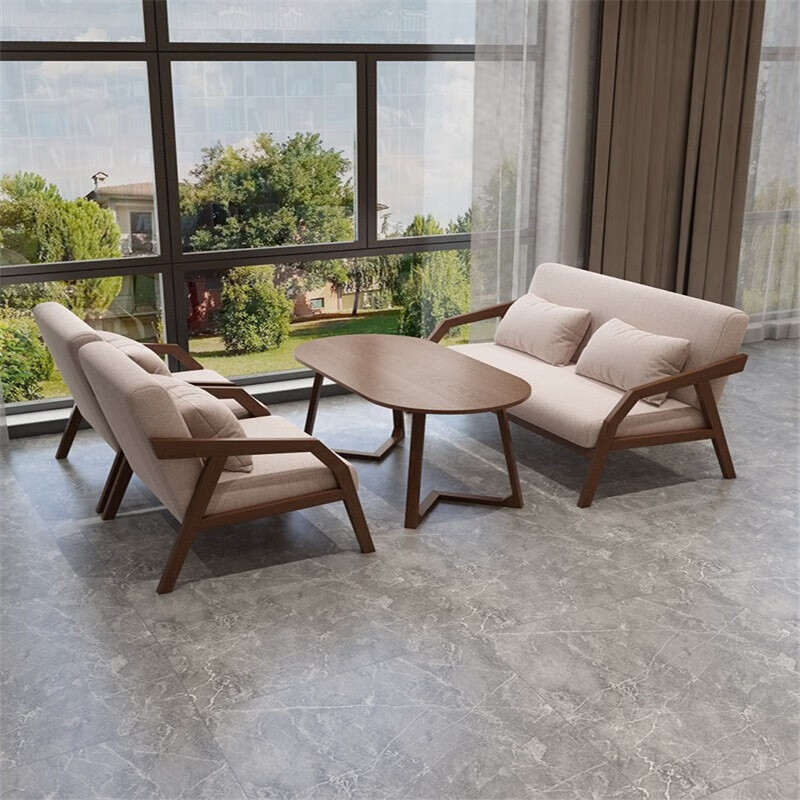 【标采】办公家具 二位洽谈桌 一桌2椅高清大图