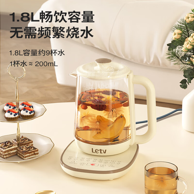 乐视 Letv-S765 液体加热器(养生壶)米色高清大图
