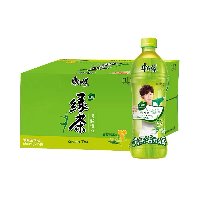 康师傅蜂蜜绿茶500ml*5瓶