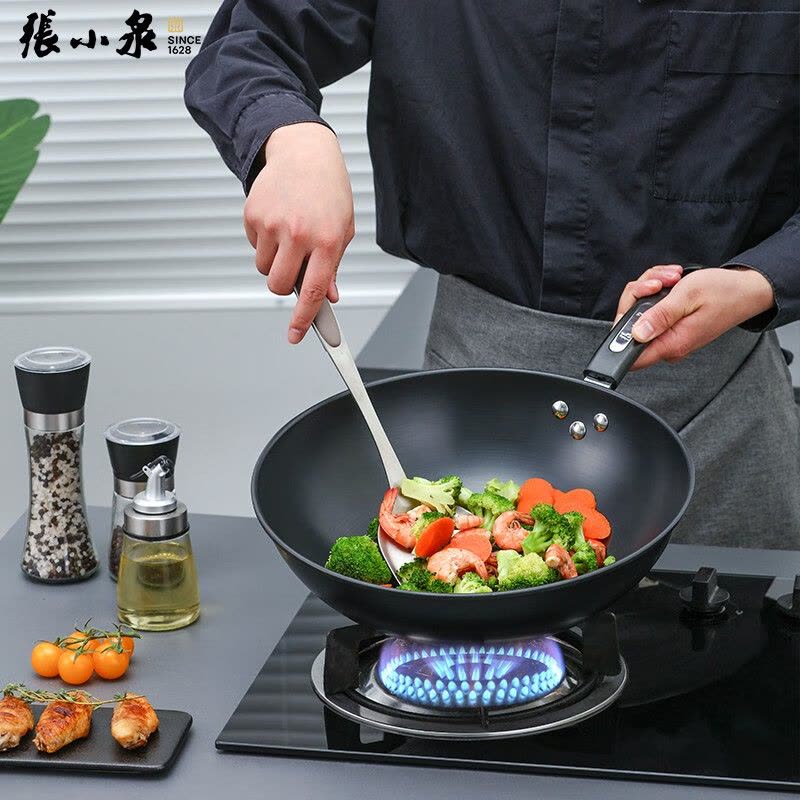 张小泉 C35260100 锦厨系列精铁锅具三件套 炒锅+汤锅+煎锅图片
