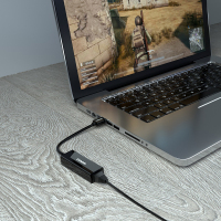 联想(Lenovo)A518 USB转网口转接器RJ45千兆网转换器扩展转接头适用于苹果Mac小米华为笔记本电脑