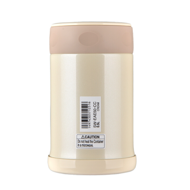 象印(ZO JIRUSHI)焖烧杯SW-EAE50-CC 进口不锈钢真空焖烧杯保温壶保温杯 奶白色 500ml