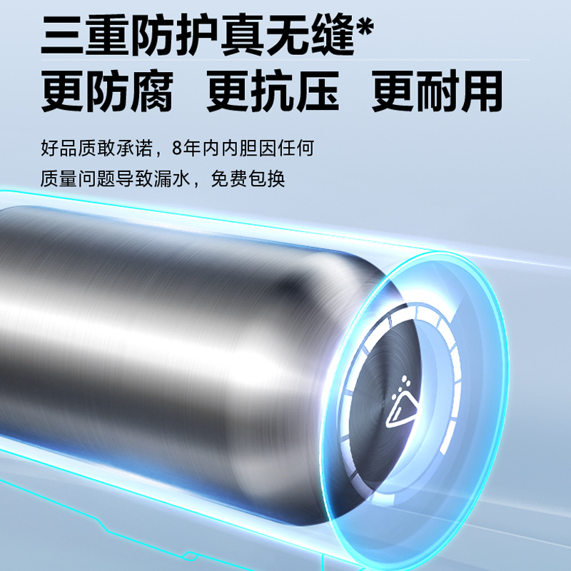 美的电热水器80升储水式 电子镁棒内胆免清洗 3200W变频涡旋速热大水量 F8032-GF5(HE) 鸿蒙智联