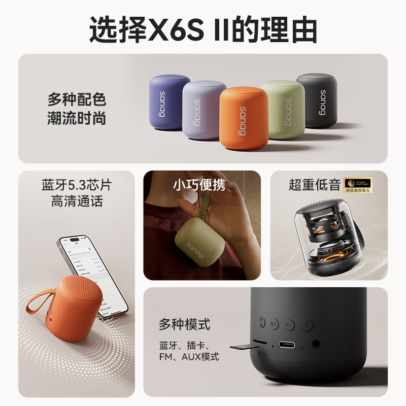 SANAG塞那 X6SII无线蓝牙音箱音响高清大图