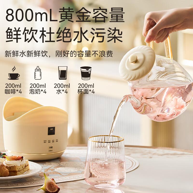 WorldKitchen康宁全玻璃电热水壶电水壶0.8L恒温家用烧水壶保温壶烧水壶0.8L天鹅壶高清大图