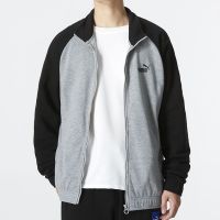 彪马（PUMA）外套男装新款健身训练运动服户外时尚休闲舒适防风针织夹克674642-01 ZP M 674642-03/灰色/黑色