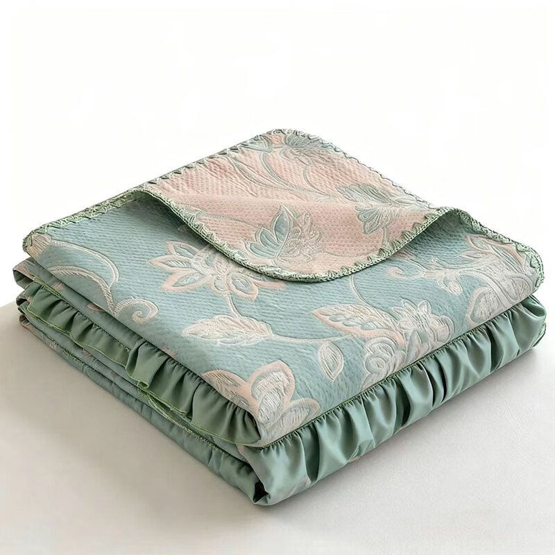 汉司家纺 HANSI-87 105*150cm 六层纱布午休毯(计价单位:条)薄荷绿高清大图