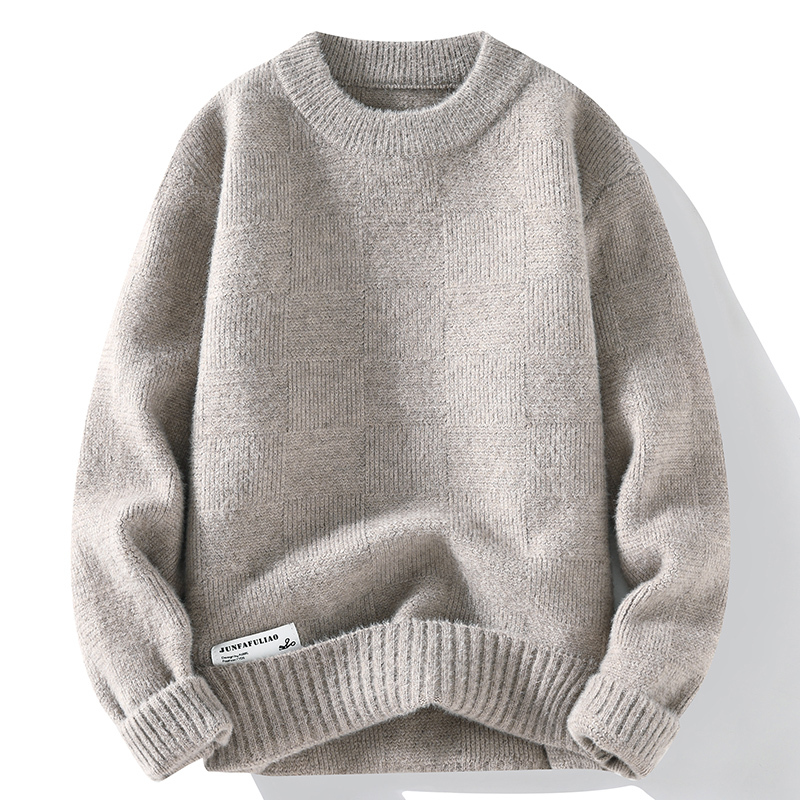 厚毛衣男款冬季2023新款秋冬内搭打底衫毛线衣加厚宽松大码针织衫>