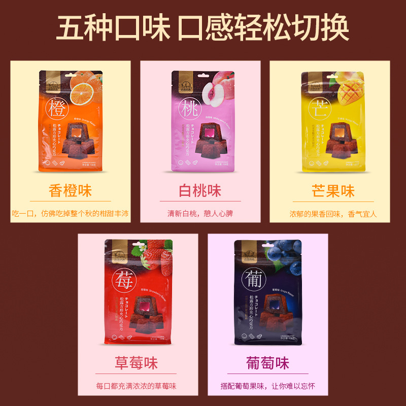 夹心巧克力138g*5袋 罐装礼盒装结婚喜糖零食散装送礼糖果休闲食品圣诞旗舰店高清大图