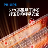 飞利浦(Philips)空调立式柜机3匹家用智能变频新一级柔风客厅快速制冷暖两用客厅圆柱空调FAC72V1Ca3SR银灰
