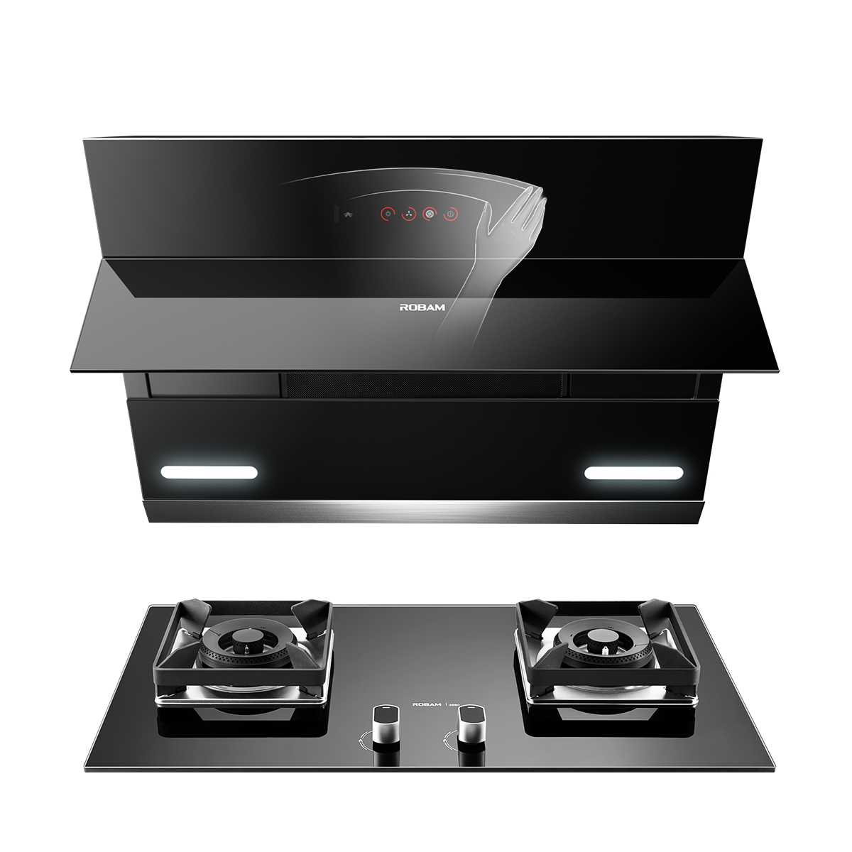 老板(robam)侧吸式油烟机灶具套餐27n1 56b0抽油烟机燃气灶天然气灶抽