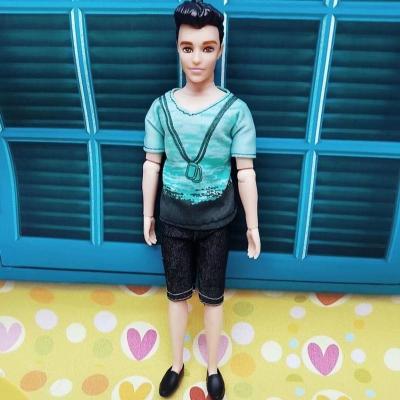 帅气32厘米儿童玩具男芭比娃娃公主男友衣服换装套装情侣婚庆摆件