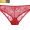 YUNWUXIN宝诗嫣牛年本命年红色内裤女蕾丝薄款透气低腰提臀棉裆底裤内裤
