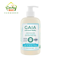 Gaia 盖雅 GAIA 婴儿沐浴洗发露二合一 500ml 1瓶装 天然有机无泪配方 沐浴露/洗发水 澳洲进口