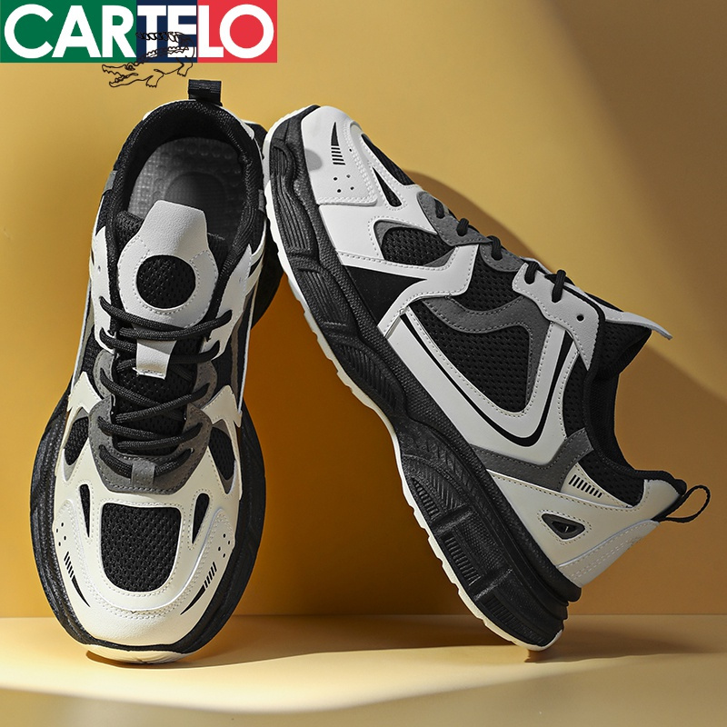 线下专柜同款卡帝乐鳄鱼cartelo新款男鞋休闲鞋子男潮流老爹鞋男士