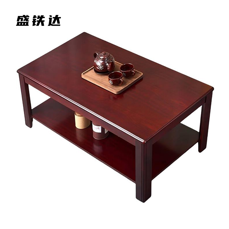盛铁达 实木茶几桌长几边桌颜色可选1200*600*450mm STD-CJ1009 个高清大图