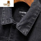 YANXU字母刺绣牛仔外套男潮牌宽松百搭韩版潮流男士休闲工装夹克