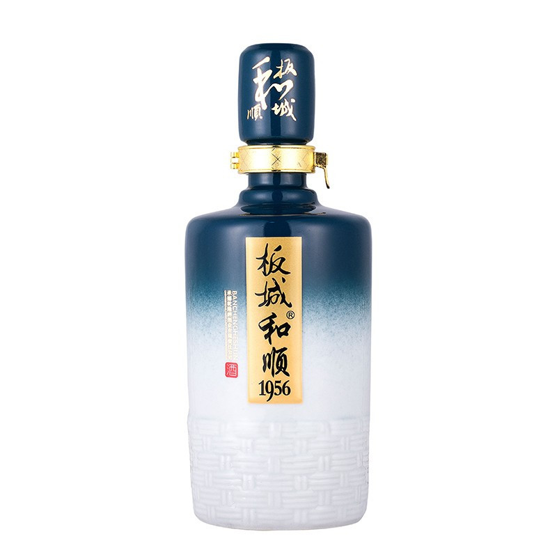 [河北供销馆] 板城烧锅 39度和顺1956 450ml*4瓶整箱装 浓香型白酒中华老字号非物质文化遗产 承德特产