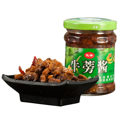 徐州特产旺德福牛蒡酱大沙河优希牌牛膀酱酱菜180克/瓶