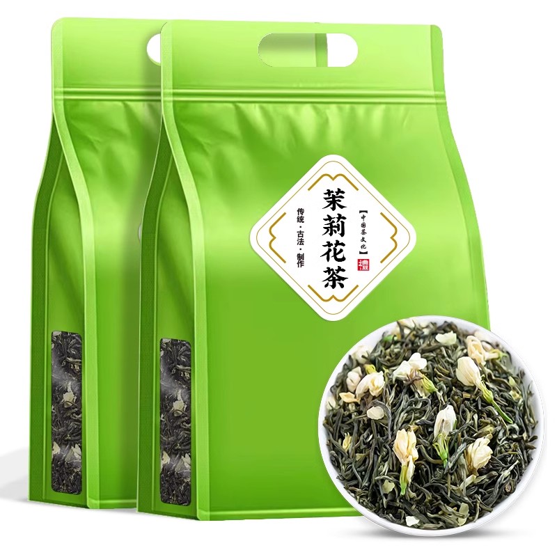 茉莉花茶2025新茶特级浓香型川派茉莉飘雪茶叶绿茶正品250g高清大图