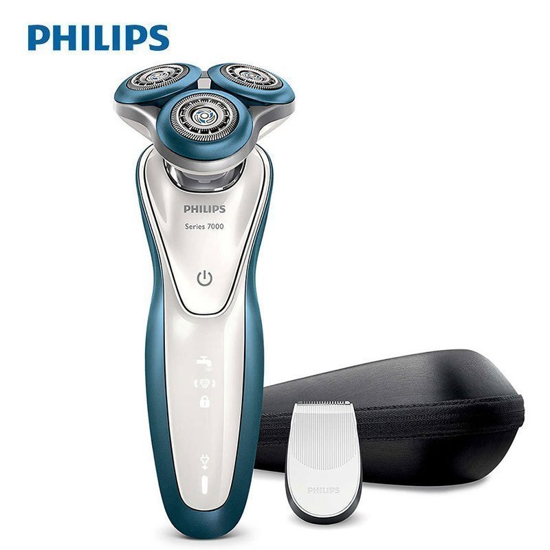 飞利浦(Philips) 电动剃须刀S7310全身水洗 充电式 三刀头 5向移动 微珠涂层 干湿两用 旋转式