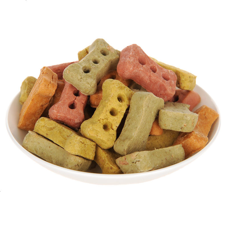 宠物多色饼干狗狗零食磨牙鸡肉味泰迪金毛宠物饼干小型犬除口臭