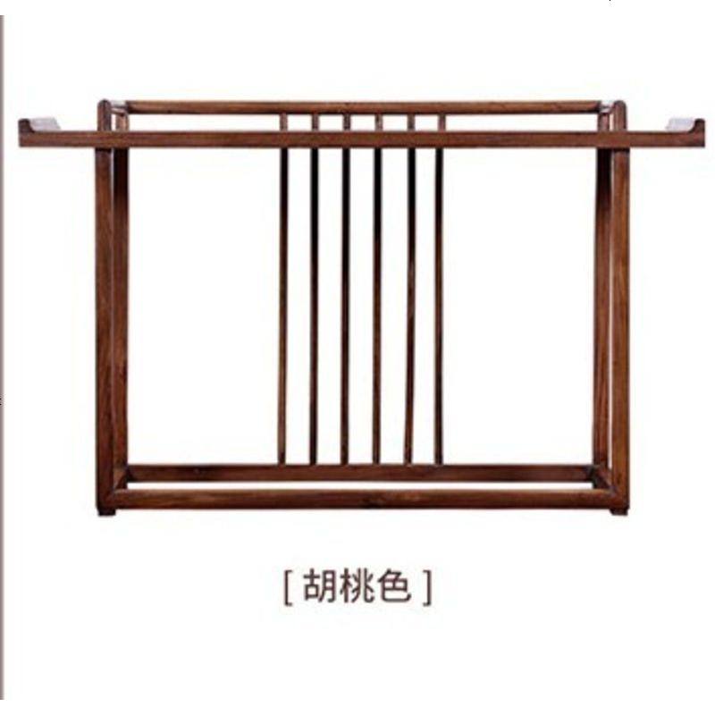 新中式条案实木玄关桌靠墙老榆木供桌供台现代简约条几家用神香案 1.4米无抽乾坤玄关桌胡桃木色