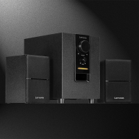 联想(Lenovo) 1630桌面2.1有源音箱多媒体音响 台式机笔记本电脑音箱木质低音炮 黑色
