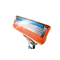 吉列(GILLETTE)手动剃须刀 锋隐剃须刀锋速5手动吉利5层及以上刮胡刀头 锋隐致顺致护冰酷刀片 8刀头[无刀架]
