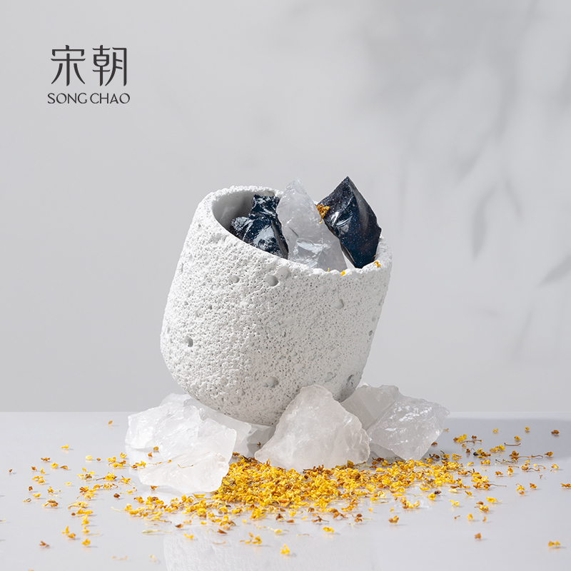 宋朝 冷山扩香石套装(月下金桂)扩香石:容器*1个+晶石(250g)*1袋+精油(10ml)*1瓶高清大图